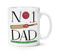 No.1 Dad Cricket 10oz Mug Cup