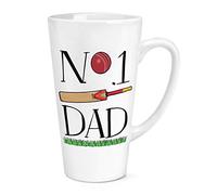 No.1 Dad Cricket 17oz Large Latte Mug Cup