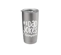 No 1 Dad Jokes Champion Stainless Steel Insulated Tumbler