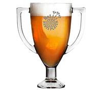 No 1 Darts Player Trophy Pint Glass - Unique Styled Beer Glass - 1 Pint - Easy to Carry and Store -Ideal for Darts Players - Perfect for Every Occasion