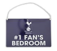 NO.1 FAN BEDROOM SIGN -Official Licensed Football Team Signs (Various Team's to Choose from!) (White, s)