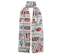 No.1 Gifts SC005 - Souvenir Small icon scarves - Scarf - London Souvenir Gift - Soft, Oversized - Fashion Accessories (CREAM)