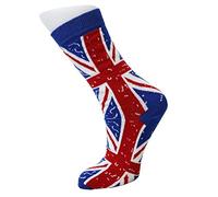 No.1 Gifts Women's Socks Union Jack British Flag Vintage Style Cotton Rich PACK 1