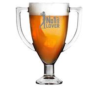 No 1 Golf Lover Trophy Pint Glass - Unique Styled Beer Glass - Pint Glass - Easy to Carry and Store -Ideal for Golfers - Perfect for Every Occasion