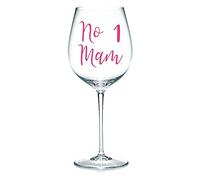 No 1 Mam - Vinyl Sticker Decal Transfer Label for Glasses, Mugs. Gift, Party, New Baby Shower, Mothers Day (Small - 3cm Tall Capital Letter Height, Violet Purple)