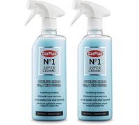 No.1 Set of 2 Super Ceramic Hybrid Si02 Car Wax Spray Coating 600ml Powerful Polymer Technology Beading Hydrophobic Formula Masks Swirls Holograms Enhances Colour Shine Paintwork Wheels TWO PACK