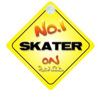 No.1 Skater on Board Novelty Car Sign New Job/Promotion/Novelty Gift/Present