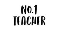 No.1 Teacher Women's T-Shirt - White - M - White