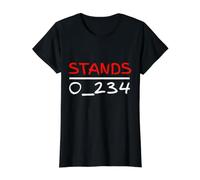 No 1 Under Stands Tshirt Funny Riddle or Puzzle Value Graphic T-Shirt, Women, Black, M