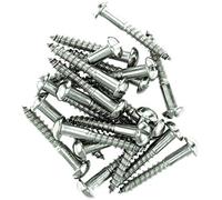 No.10 x 1.18 (5.0mm x 30mm) Slot Pan Wood Screw - Stainless Steel (A2) (Pack of 20)