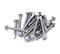 No.12 x 1.3 (5.5mm x 32mm) Hex Self-Drilling Screw (Flanged) - Stainless Steel (A2) (Pack of 20)