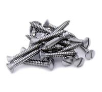 No.12 x 2.5 (5.5mm x 60mm) Slot Raised Countersunk Self-Tapping Screw - Stainless Steel (A2) (Pack of 20)