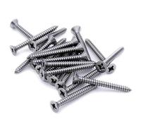 No.12 x 2 (5.5mm x 50mm) Pozi Countersunk Self-Tapping Screw - Stainless Steel (A2) (Pack of 20)