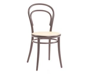 No 14 Dining Chair Rattan/Coffee