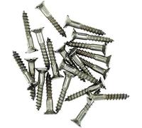 No.14 x 1.18 (6.0mm x 30mm) Slot Countersunk Wood Screw - Stainless Steel (A2) (Pack of 20)