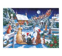 No.19 - Santa Paws BIG 500 Piece Jigsaw Puzzle The House Of Puzzles Multi 500 Piece