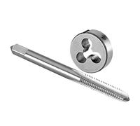 No 2-56 UNC Tap and Die Set Right Hand, 2 x 56 UNC Machine Thread Tap and Round Die