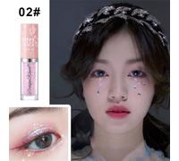 (No. 2, pink broken diamond) A Drop of Tear Liquid Eyeshadow Ultra Glitter Bed Silkworm Pen Brightening Eyeshadow liquid highlight