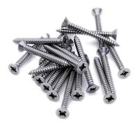 No.2 x 0.25 (2.2mm x 6.5mm) Pozi Countersunk Self-Tapping Screw - Stainless Steel (A2) (Pack of 20)