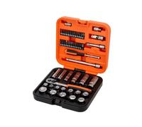 No 3/8in Drive Standard and Deep Socket & 1/4in Bit Set, 51 Piece