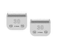 NO 30 Detachable Pet Dog Grooming Clipper Blade,Compatible for Oster,A5, Animals,Cut Length 0.5mm,1/50 Inch Easy Clean(2pcs)