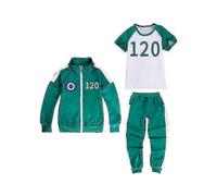 (No.333-160cm, One size) Squid Game 2 Player Cosplay Costume Tracksuit Complete Clothing Set 0619