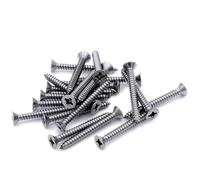 No.4 x 0.25 (2.9mm x 6.5mm) Pozi Countersunk Self-Tapping Screw - Stainless Steel (A2) (Pack of 20)
