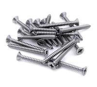 No.4 x 1.25 (2.9mm x 32mm) Pozi Countersunk Self-Tapping Screw - Stainless Steel (A2) (Pack of 20)