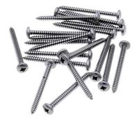No.4 x 1.25 (2.9mm x 32mm) Pozi Pan Self-Tapping Screw - Stainless Steel (A2) (Pack of 20)