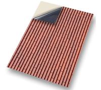 No 57 Roof Tile Terracotta: NEW SELF ADHESIVE Dolls House Wallpaper : 1/12th scale Sheet Size : 12. 1/12” wide x 8.3/4” high (318mm x 225mm) Superior “Non see through” Semi Matt Vinyl Coverings that can be applied instantly over existing papers or directly on to any smooth surface - substantial thickness !