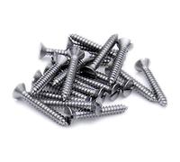 No.6 x 0.875 (3.5mm x 22mm) Slot Countersunk Self-Tapping Screw - Stainless Steel (A2) (Pack of 20)