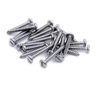 No.6 x 0.875 (3.5mm x 22mm) Slot Pan Self-Tapping Screw - Stainless Steel (A2) (Pack of 20)