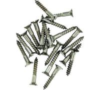 No.6 x 1.18 (3.5mm x 30mm) Slot Countersunk Wood Screw - Stainless Steel (A2) (Pack of 20)