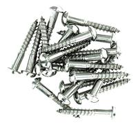 No.6 x 1.38 (3.5mm x 35mm) Slot Pan Wood Screw - Stainless Steel (A2) (Pack of 20)