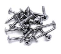 No.6 x 1.5 (3.5mm x 38mm) Pozi Flanged Self-Tapping Screw - Stainless Steel (A2) (Pack of 20)