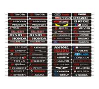 (NO.63 SKODA) Illuminated Star LED Light Front Grille Badge Emblem Decal