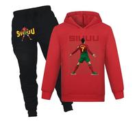 NO 7 Football Kit Tracksuits Training Casual 2-Piece Boys Outfits 3-13 Years (Red, 5-6 Years)