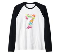 No. 7 Made of Dinosaurs Raglan Baseball Tee