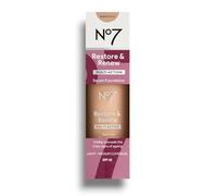 No 7 | Restore & Renew Multi Action Serum Foundation - Shade: Warm Ivory | SPF 30 | Visibly Conceals the 5 Key Signs of Aging | 30mL