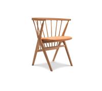 No 8 Dining Chair Oiled Oak and Cognac Leather