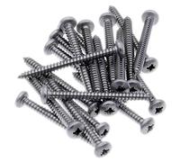 No.8 x 1.5 (4.2mm x 38mm) Pozi Pan Self-Tapping Screw - Stainless Steel (A2) (Pack of 20)