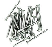 No.9 x 1.18 (4.5mm x 30mm) Pozi Pan Wood Screw - Stainless Steel (A2) (Pack of 20)
