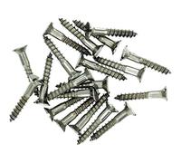 No.9 x 1.18 (4.5mm x 30mm) Slot Countersunk Wood Screw - Stainless Steel (A2) (Pack of 20)