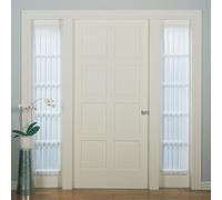No. 918 Emily Sheer Voile Single Curtain, Polyester, White, 28 in x 72 in Door Sidelight Panel