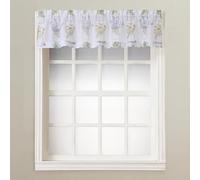 No. 918 Eve's Garden Semi-Sheer Rod Pocket Kitchen Curtain Valance, 54" x 14", White
