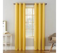 No. 918 Montego 2-Pack Casual Textured Semi-Sheer Grommet Curtain Panel Pair