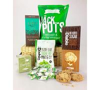 No Added Sugar Gift Hamper -Suitable for Diabetic Diets and Dietary foods Chocolate Sweets Tea Chocolate Cookies Crisps - Add personal message!