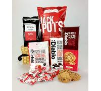 No Added Sugar Hamper Food Gift Box - Suitable for Diabetic Diets and Dietary foods. Diablo Chocolate Sweets Biscuits Crisps Coffee