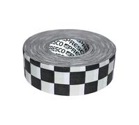 [NO Adhesive] Presco Checkerboard Patterned Roll Flagging Tape: 1-3/16 in. x 300 ft. (White and Black Checkerboard)