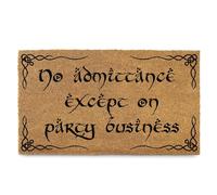 No Admittance Except On Party Business Doormat 30x17 Inch Nerdy Welcome Mat